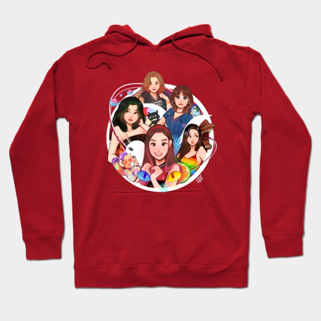 Red Velvet Hoodie by Amos The Fanboy